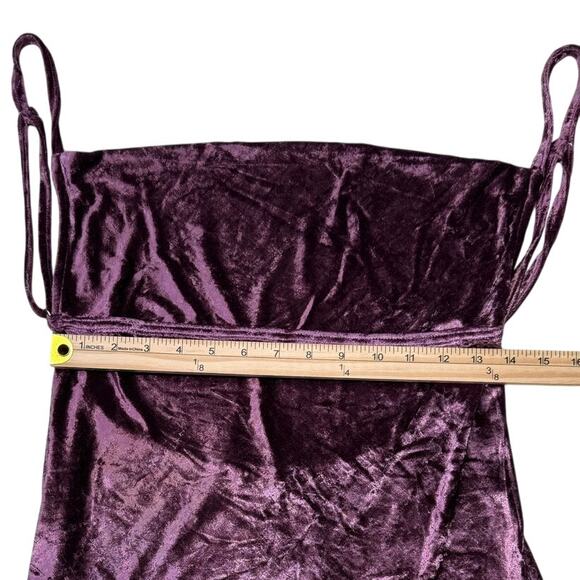 Free People Intimately All Night Velvet Tunic Cami Fig Jam - Picture 7 of 11